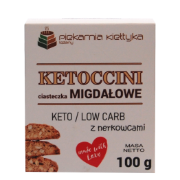 Ketoccini Ciasteczka Migdałowe z Nerkowcami Keto 100 g Piekarnia Kiełtyka