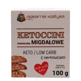 Ketoccini Ciasteczka Migdałowe z Nerkowcami Keto 100 g Piekarnia Kiełtyka
