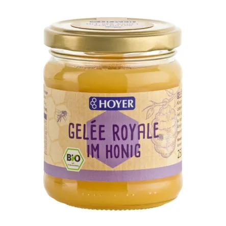 Miód z Mleczkiem Pszczelim Bio 250 g - Hoyer 