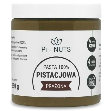 Pasta z Prażonych Pistacji 250 g - PI-NUTS (data: 13.05.2025)