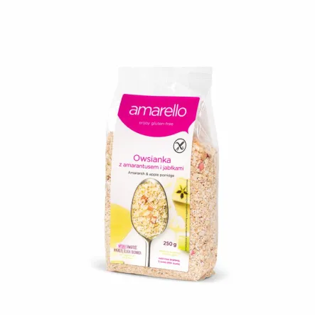 Bezglutenowa Owsianka z Amarantusem i Jabłkami 250g Amarello