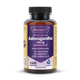Ashwagandha 400 mg + BioPerine 120 Kapsułek Pharmovit