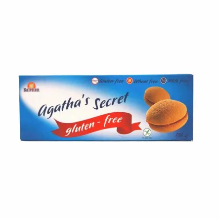 Biszkopty z Nadzieniem Agatha's Secret Bezglutenowe 110 g- Balviten - Przecena Krótka Data Minimalnej Trwałości