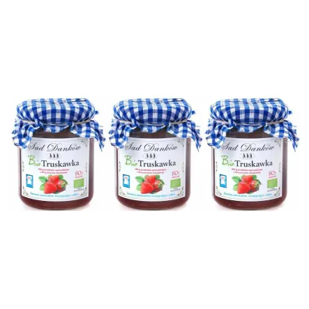 3 x Truskawka 80% Bio 260 g - Sad Danków