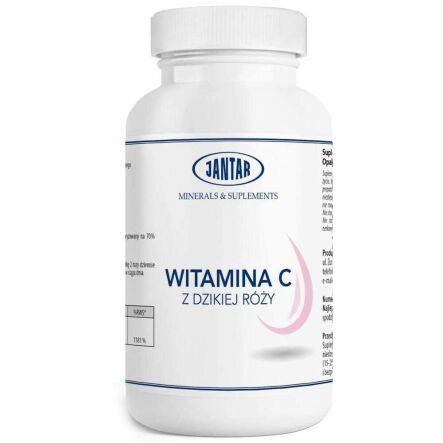 Witamina C z Dzikiej Róży 100 Kapsułek - Jantar