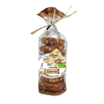 Grunchy Owsiane 3 Płatki z Pełnego Ziarna Bio 180 g 