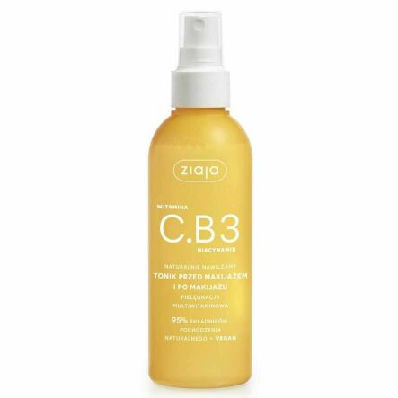 Tonik Przed i Po Makijażu Witamina C.B3 190 ml - Ziaja