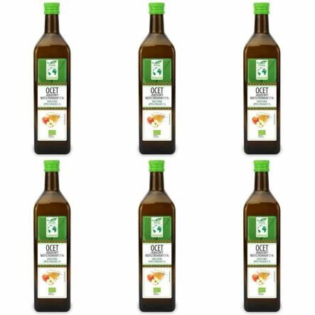 6 x Ocet Jabłkowy Niefiltrowany Bio 5% 1 l - Bio Planet