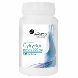 Cytrynian Potasu 300 mg 100 Tabletek Vege - Aliness