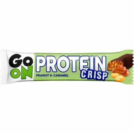 GO ON Baton Proteinowy Crisp Orzech - Karmel 50 g - Sante