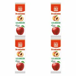 4 x Przekąska Jabłko and  Brzoskwinia Bez Dodatku Cukru 16 g - Porcja Dobra