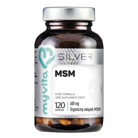 Silver Pure MSM 600mg 120 Kapsułek - MyVita