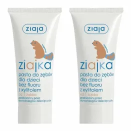 2 x Ziajka Pasta do Zębów z Ksylitolem Bez Fluoru 50 ml - Ziaja