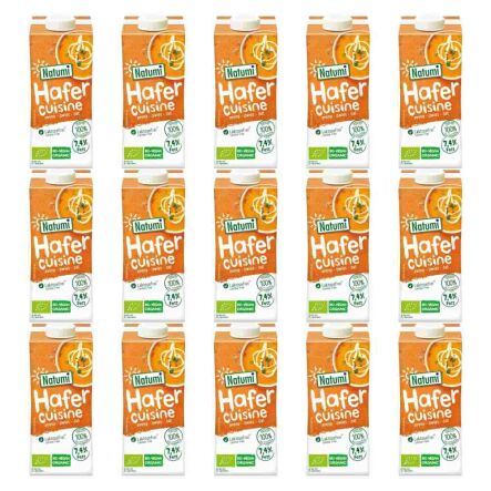 15 x Zagęszczony Produkt Owsiany Bio 200 Ml - UHT  Natumi