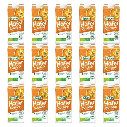 15 x Zagęszczony Produkt Owsiany Bio 200 Ml - UHT  Natumi