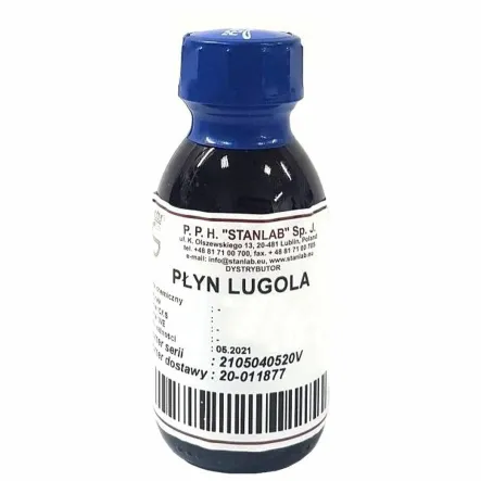 Płyn Lugola 250 ml - Stanlab - Przecena Krótka Data Minimalnej Trwałości