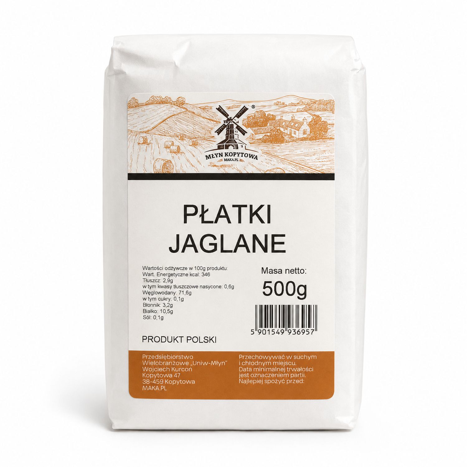 Płatki Jaglane 500 g - Młyn Kopytowa