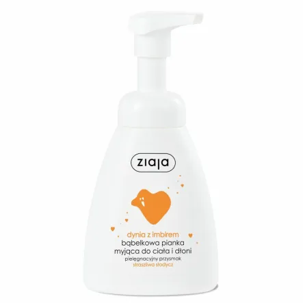 Bąbelkowa Pianka Myjąca do Ciała i Dłoni DYNIA Z IMBIREM 250 ml - Ziaja