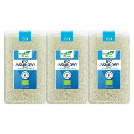 3 x Ryż Jaśminowy Biały Bio 1 kg - Bio Planet