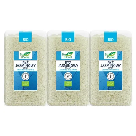 3 x Ryż Jaśminowy Biały Bio 1 kg - Bio Planet