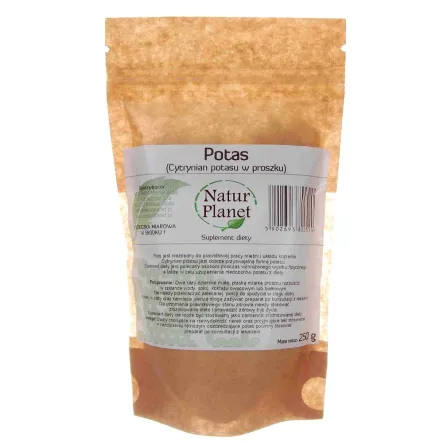 Cytrynian Potasu 250 g Proszek- Natur Planet
