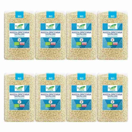 8 x Kasza Gryczana Niepalona Bezglutenowa Bio 2 kg - Bio Planet