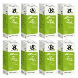 8 x Napój Sojowy Naturalny Bez Dodatku Cukru Bio 1 l - Berief