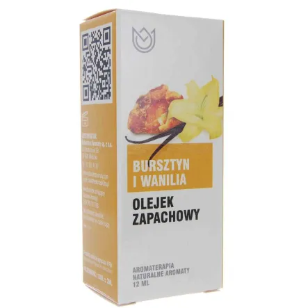 Olejek zapachowy Bursztyn i Wanilia 12ml Naturalne Aromaty