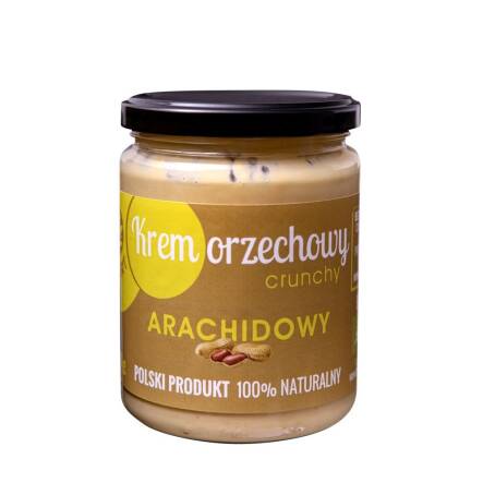 Krem Orzechowy Arachidowy Crunchy Bio 500 g - Novitum