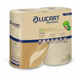Ekologiczny Papier Toaletowy 2 Warstwy 4 Rolki 400 Listków - Lucart Professional