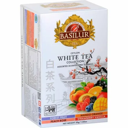Herbata Biała z Dodatkami Assorted White Tea Saszetki  30 g (20x 1,5 g) - BASILUR