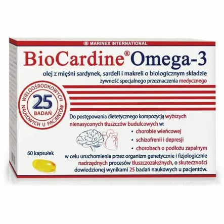 BioCardine Omega-3 60 Kapsułek - Marinex