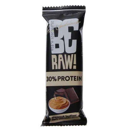 Baton Protein 30% Peanut Butter 40 g BeRaw - Przecena Krótka Data Minimalnej Trwałości