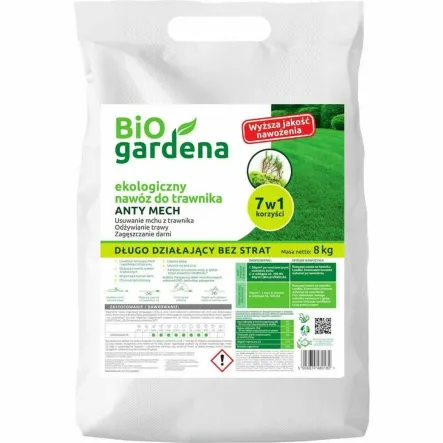 Nawóz do Trawników Anty Mech Eco 8 kg - Bio Gardena - 