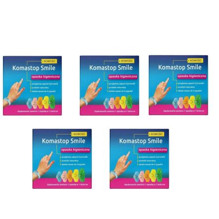 5 x Opaska Higieniczna Komastop Smile 