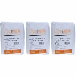 3 x Mąka Orkiszowa Jasna Typ 650 1 kg - Młyn Kopytowa