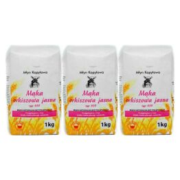 3 x Mąka Orkiszowa Jasna Typ 650 1 kg - Młyn Kopytowa