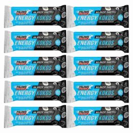 10 x Baton Energy Kokos + Guarana 50 g - Paliwo Dla Aktywnych