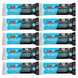 10 x Baton Energy Kokos + Guarana 50 g - Paliwo Dla Aktywnych