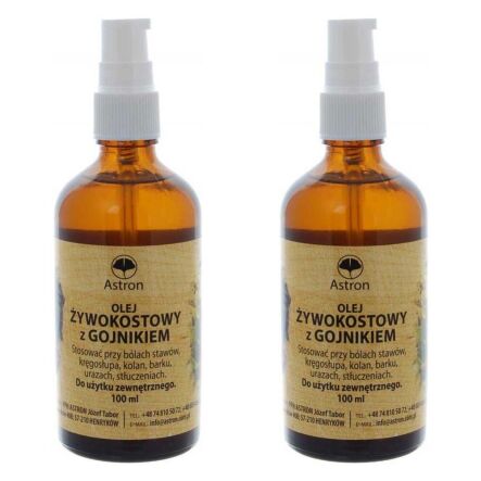 Zestaw 2 x Olej Żywokostowy Z Gojnikiem 100 ml Astron