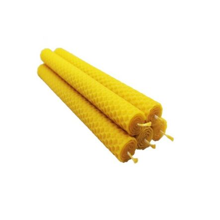 Świece z Wosku Pszczelego 10 cm x2 cm 5 szt Pasieka 