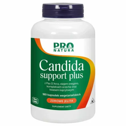 Candida Support Plus - Zdrowe Jelita 180 Kapsułek - Pro Natura