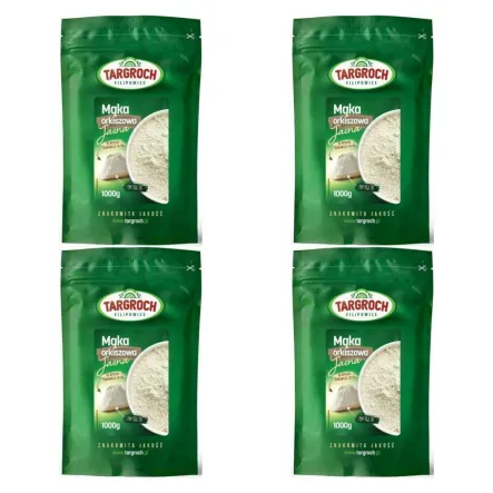 4 x Mąka Orkiszowa Biała 1 kg - Targroch 