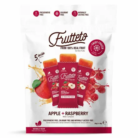 Lody Sorbetowe do Zamrożenia Jabłko + Malina 5 x 50 g - Frutteto