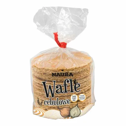 Wafle Pszenne Cebulowe 100 g - Naura - Przecena Krótka Data Minimalnej Trwałości