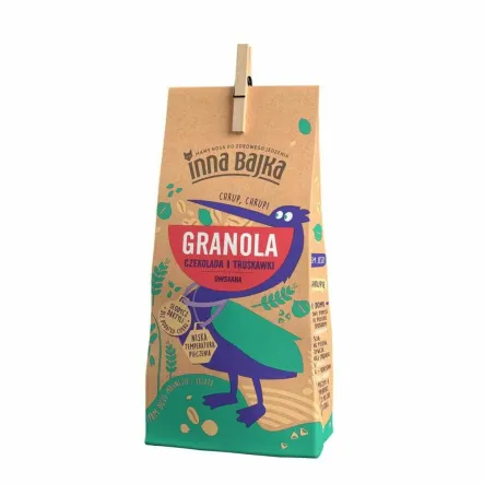 Granola Owsiana z Czekoladą i Truskawkami 260 g - Inna Bajka