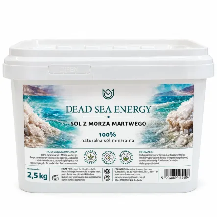 Sól z Morza Martwego 100% Naturalna Sól Mineralna 2,5 kg - Dead Sea Energy