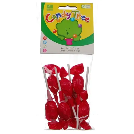 Lizaki Okrągłe Wiśniowe Bio (7x10 g) - Candy Tree
