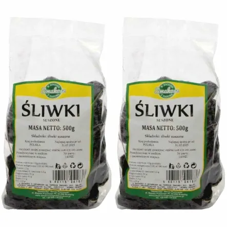 Śliwki Suszone 1 kg (2 x 500 g) - Smakosz