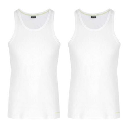2 x Koszulka Męska na Ramiączkach Bambusowa Biała Rozmiar XXL - Henderson